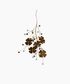 Beaded Bunch Ornament Gold