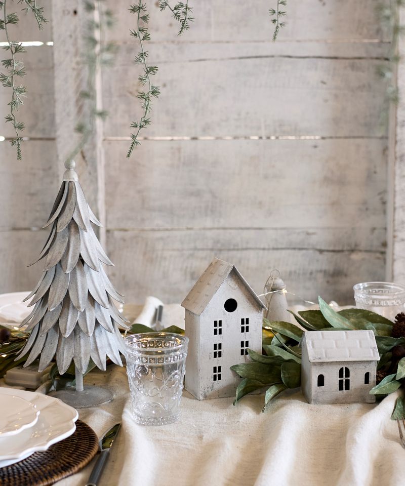 Tealight House Zinc Tall