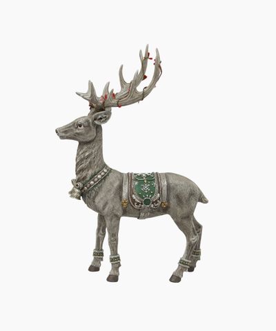 Grey Deer with Bells
