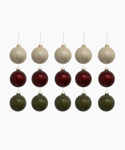 Christmas Ball Mixed Colours Mini (15PC)