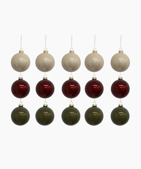 Christmas Ball Mixed Colours Mini (15PC)