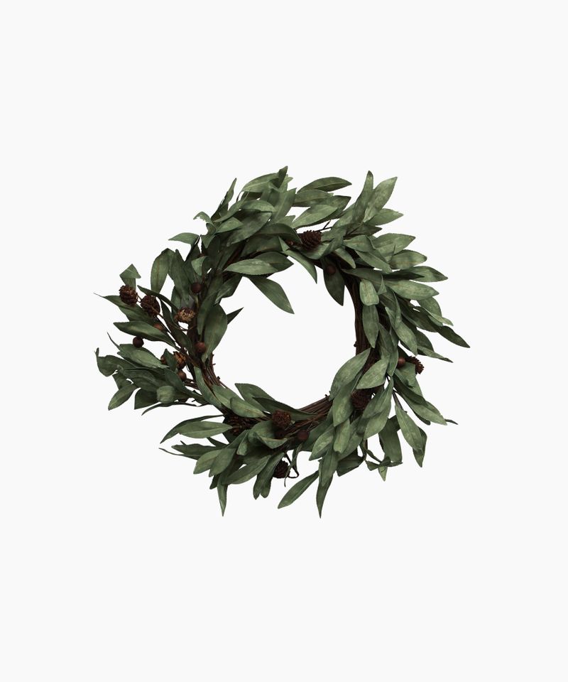 Eucalyptus & Brown Berry Wood Wreath Small