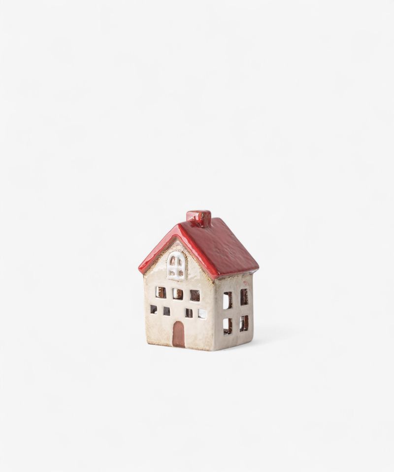 Alsace Tea Light Villa Red White