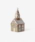 Alsace Tealight Church Olive Green