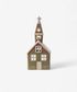 Alsace Tealight Church Olive Green