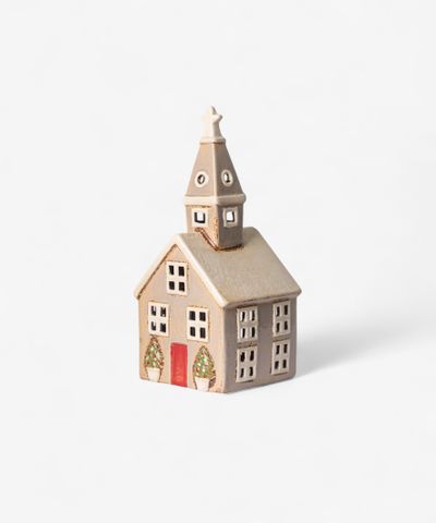 Alsace Tea Light Church Christmas Stone