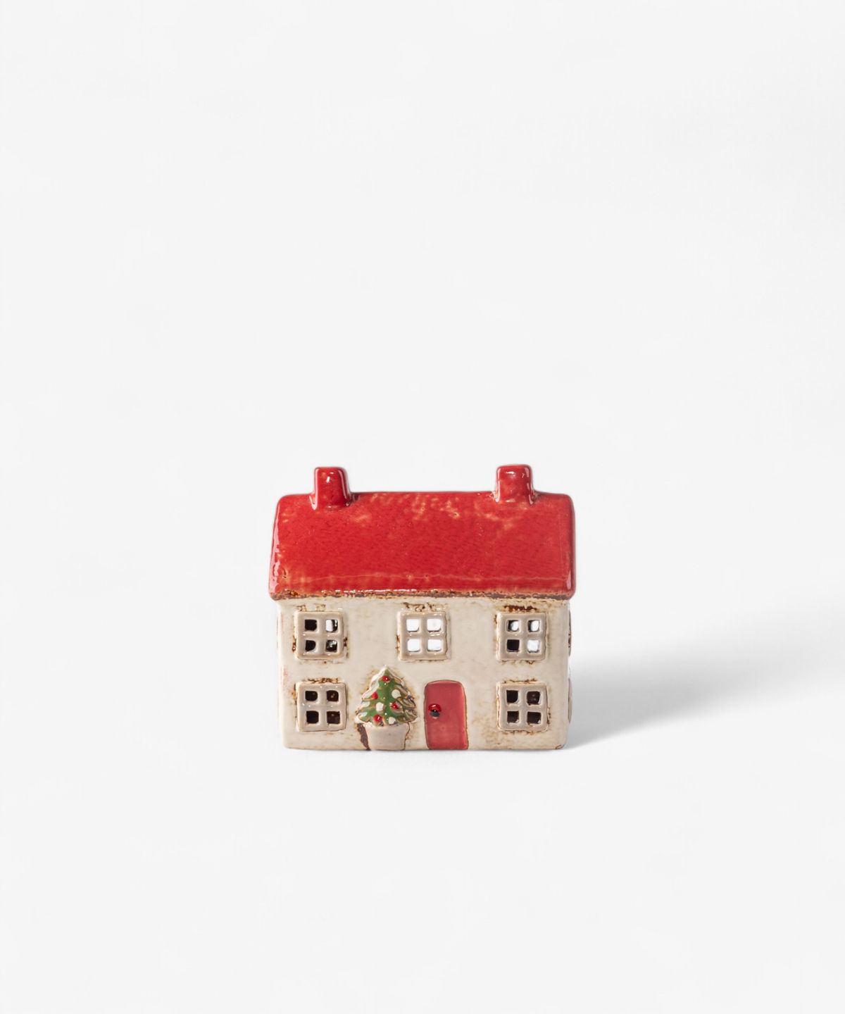 Alsace Tea Light Cottage Christmas Stone