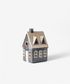 Alsace Tea Light Cottage Navy with Wreath