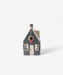 Alsace Tea Light Cottage Navy with Wreath