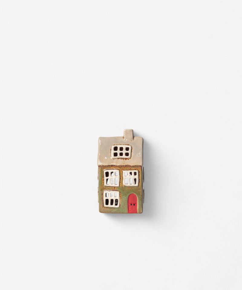 Alsace Tea Light House Christmas Green