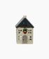 Chistmas Tea Light House Blue with Wreath Small