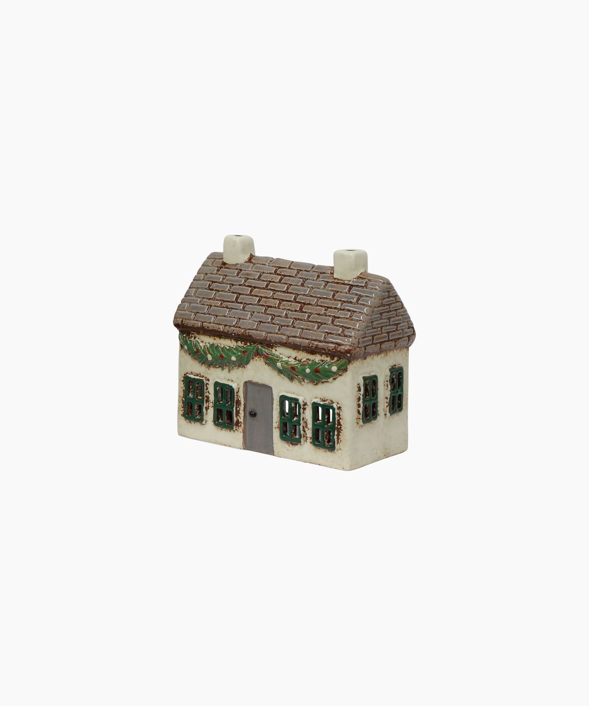 Christmas Tea Light Cottage with Swag