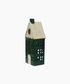 Christmas Tea Light House Green with Wreath Large