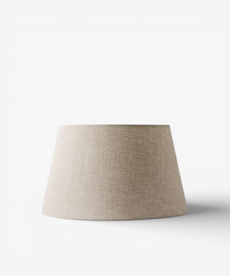 Tapered Drum Linen Shade Natural 40cm