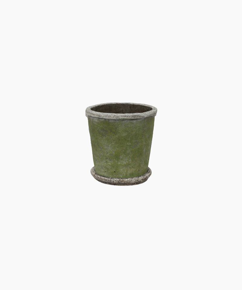 Evergreen Plant Pot & Saucer Small