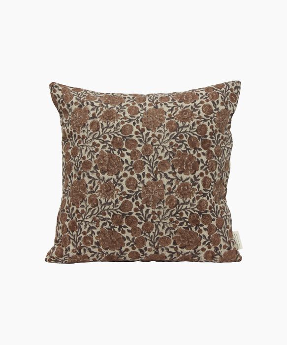Abigail Floral Handblock Cushion Cover