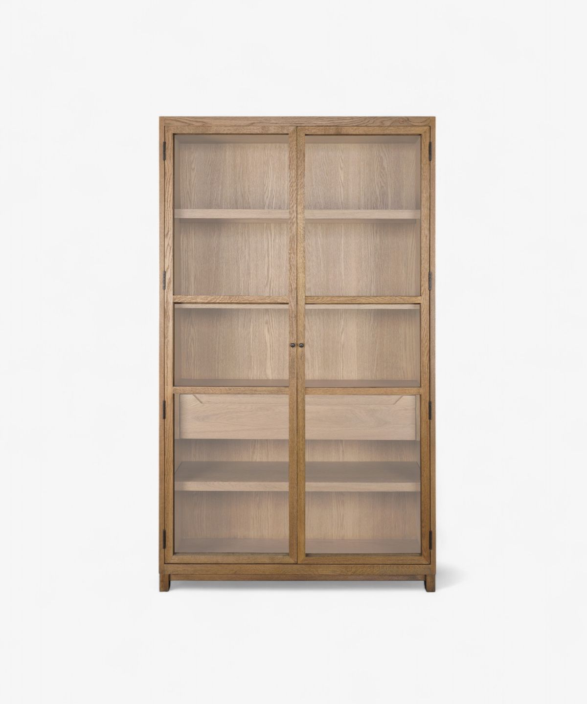 Baxter Glass and Oak Cabinet Natural