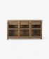 Baxter Glass and Oak Sideboard Natural