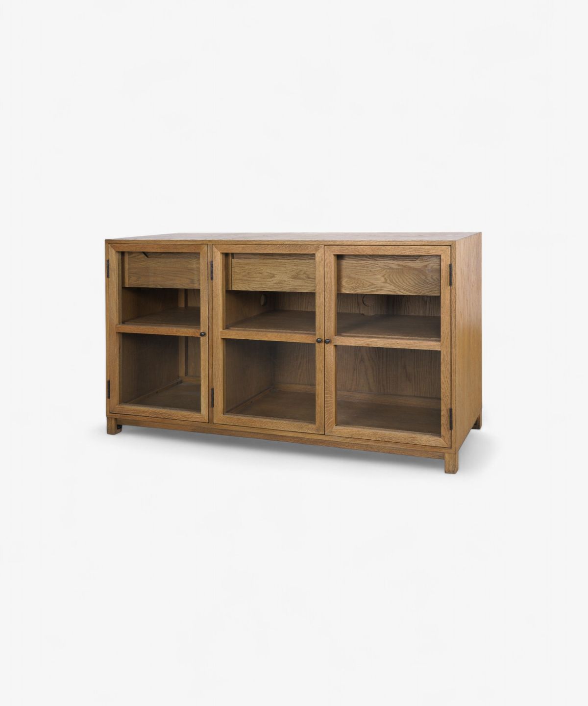 Baxter Glass and Oak Sideboard Natural