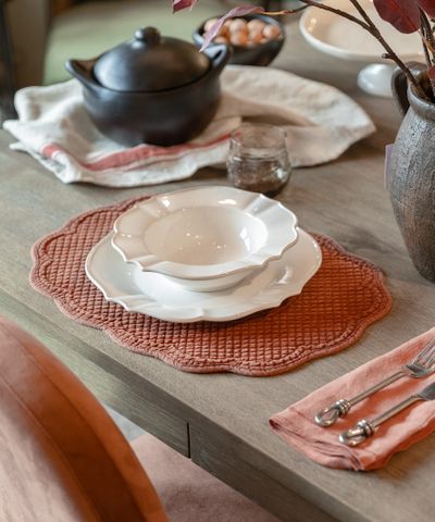 Rena Quilted Placemat Rust