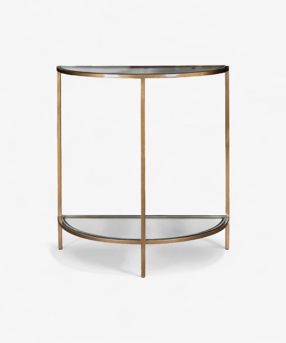 Freddy Iron and Glass Console Table