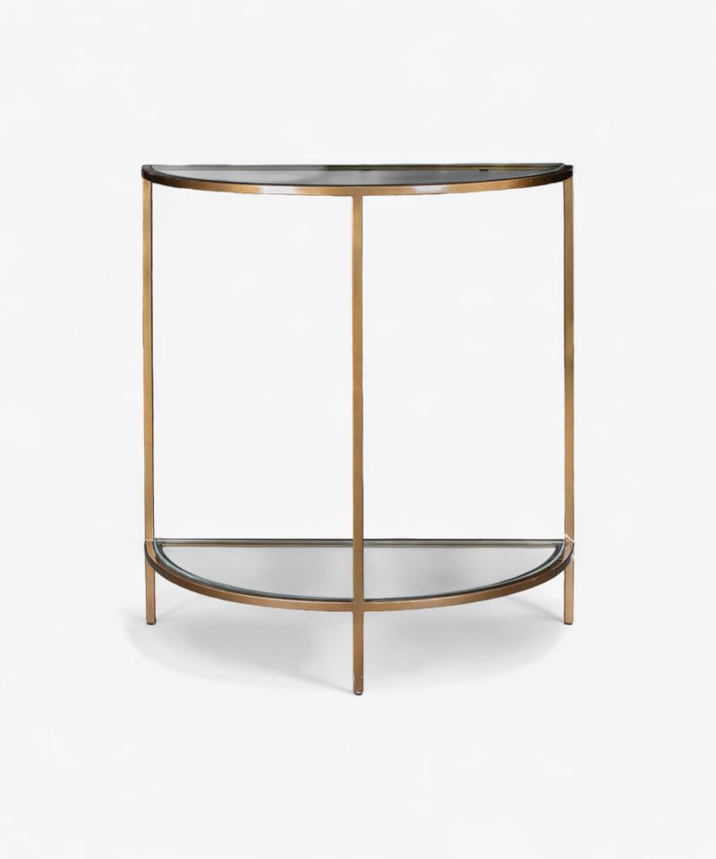 Freddy Iron and Glass Console Table
