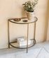 Freddy Iron and Glass Console Table