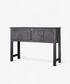 Theron Carved Wooden Console Black