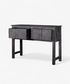 Theron Carved Wooden Console Black