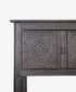 Theron Carved Wooden Console Black