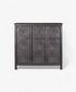 Theron Carved Cabinet Black