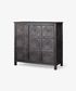 Theron Carved Cabinet Black