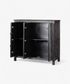 Theron Carved Cabinet Black