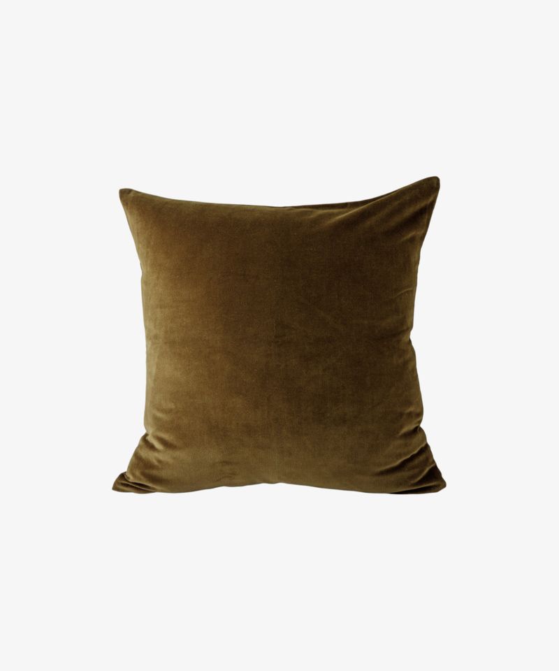 Velvet Cushion Cover Olive