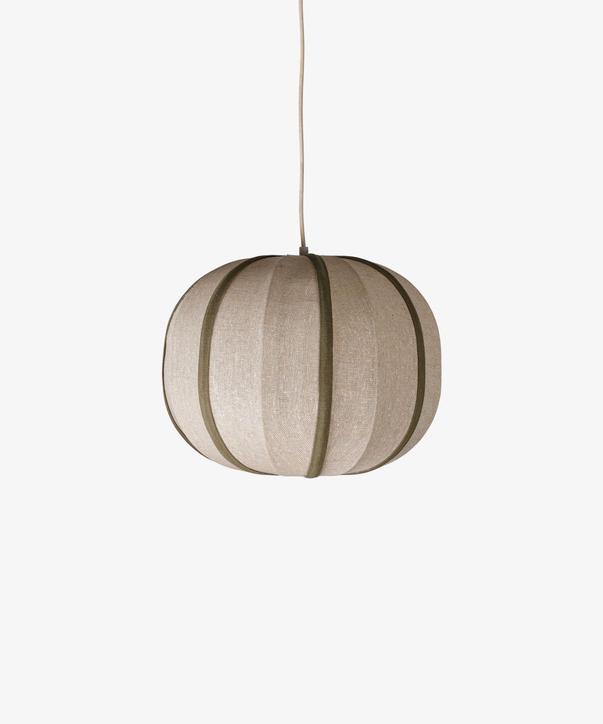 Thea Orb Olive & Natural Pendant