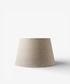 Tapered Drum Linen Shade Natural 45cm