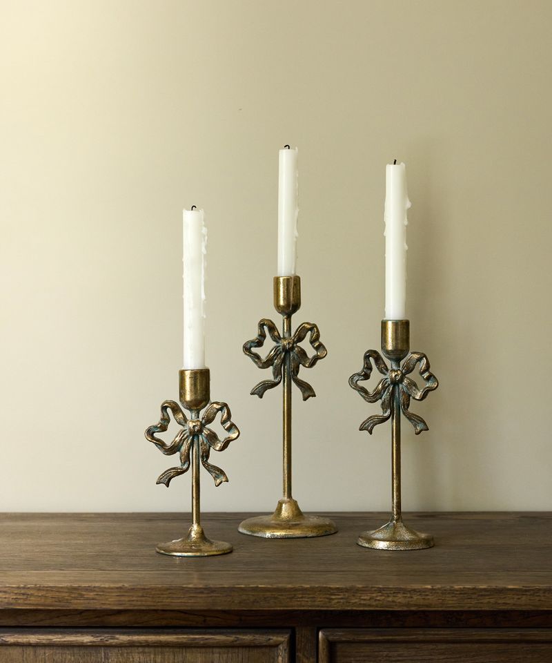 Bow Design Candleholder Small