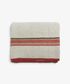 Red Selvedge Stripe Linen Tablecloth Large