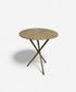 Brass Leaf Side Table