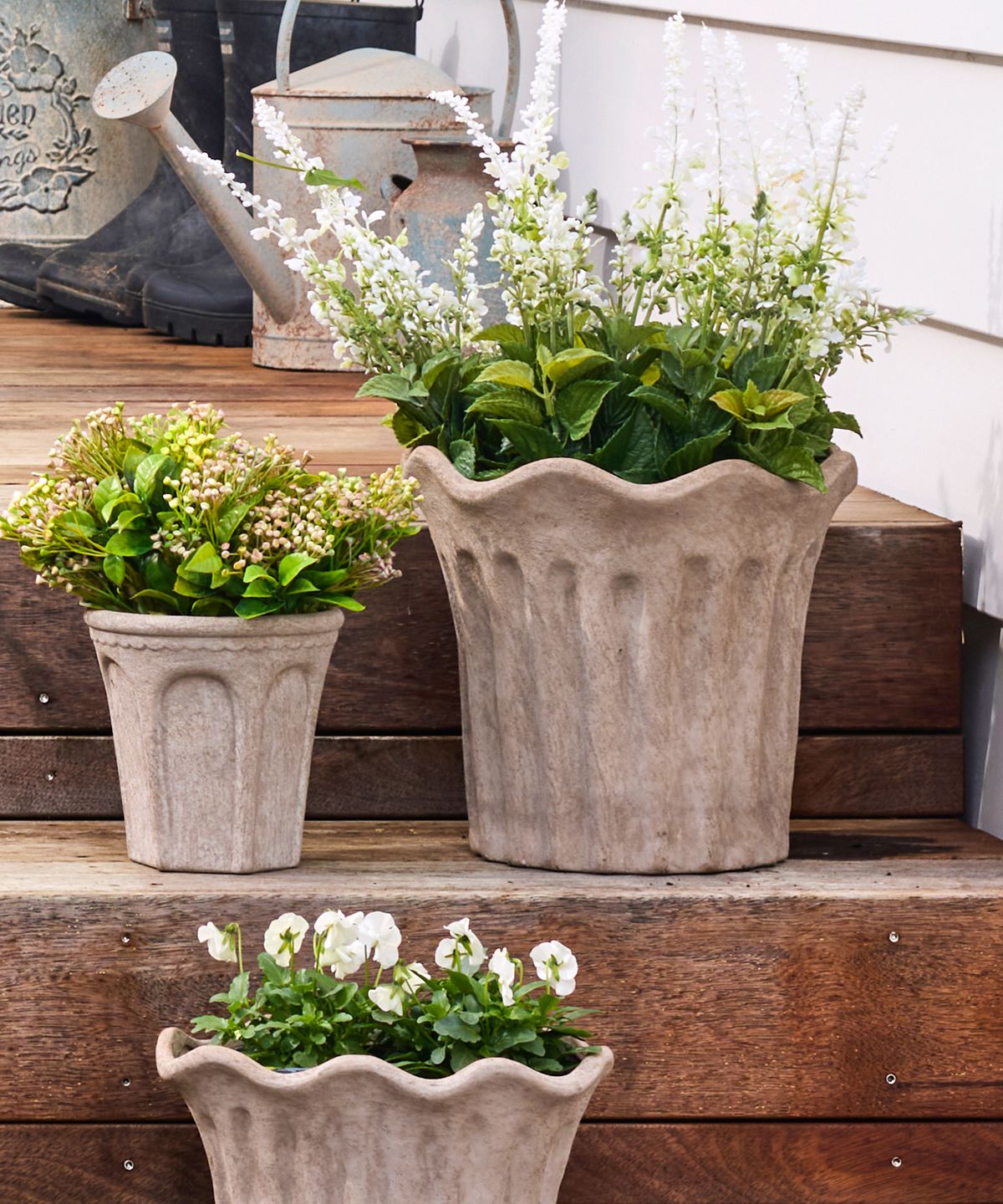 Terra Fluted Planter Large