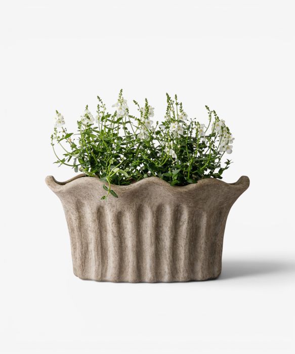 Terra Fluted Oval Planter Large