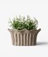 Terra Fluted Oval Planter Large