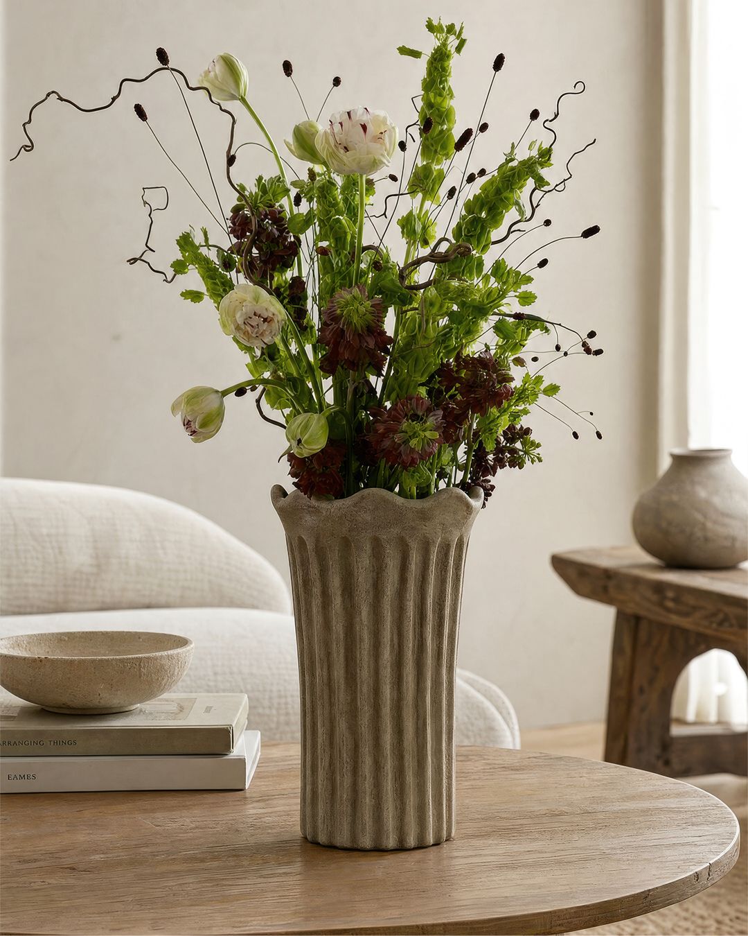 Terra Fluted Vase