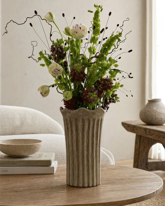 Terra Fluted Vase