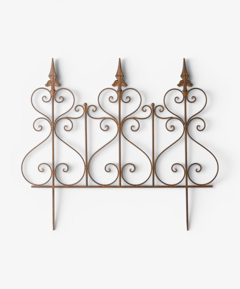 Ornamental Iron Garden Border Short