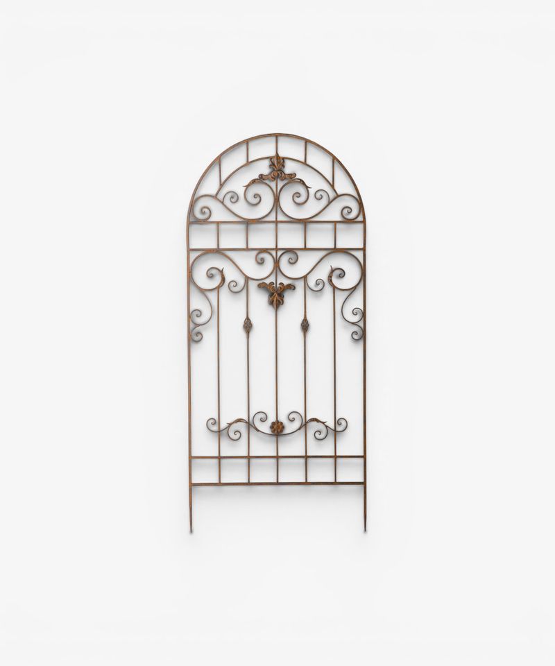Eden Arched Scroll Iron Garden Panel