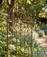 Eden Arched Scroll Iron Garden Panel