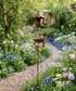 Birdhouse Garden Stake Brown