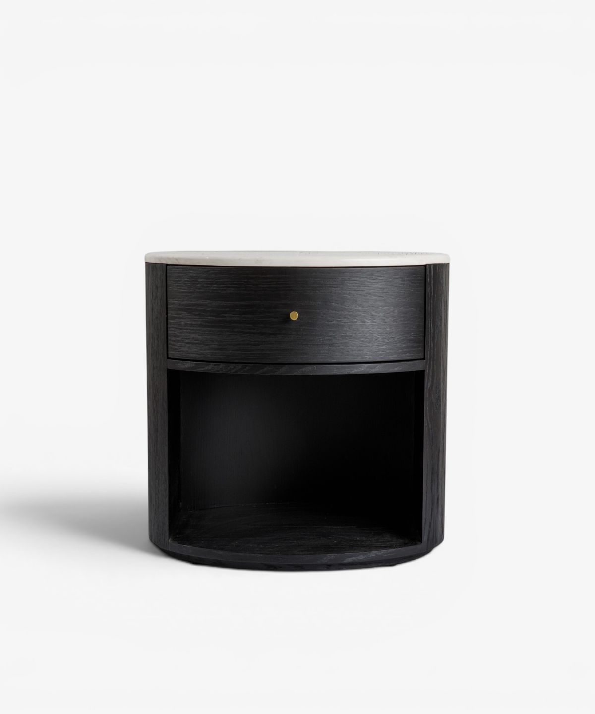 Dana Oval Side Table Ebony