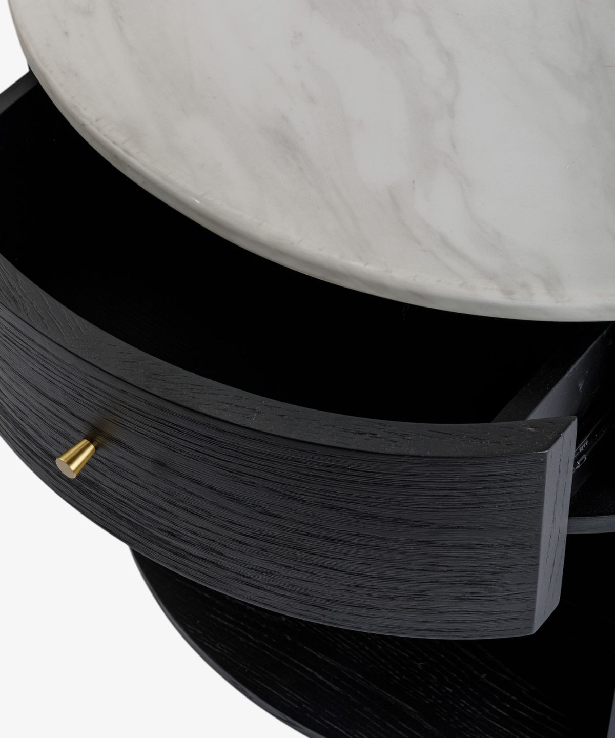 Dana Oval Side Table Ebony